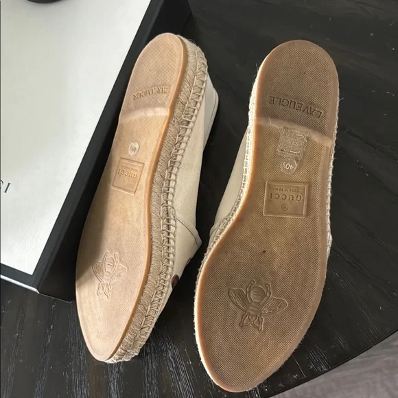 Gucci Women's Beige Espadrilles with Logo - Picture 4 of 12